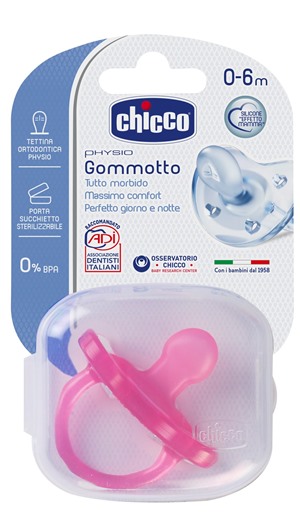 CHICCO GOMMOTTO IN SILICONE GIRL 0-6 MESI 1 PEZZO - Doctor Vinz