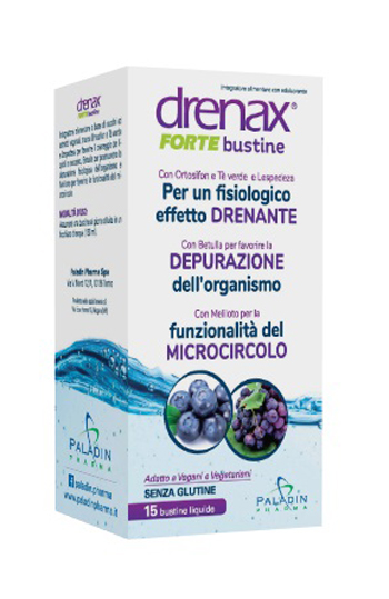 DRENAX FORTE MIRTILLO E UVA 15 BUSTINE - Doctor Vinz