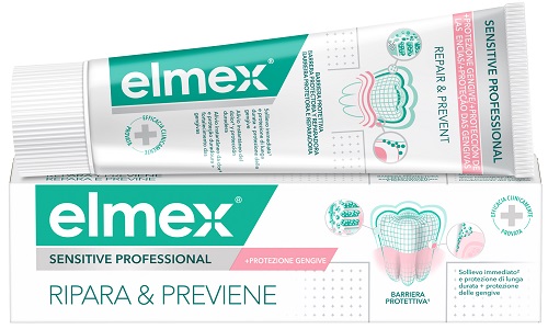 DENTIFRICIO ELMEX SENSITIVE RIPARA & PREVIENE 75 ML - Doctor Vinz