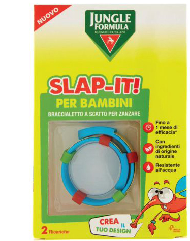 JUNGLE FORMULA SLAP-IT BRACCIALETTO ANTI-ZANZARE PER BAMBINI+ 2 RICARICHE - Doctor Vinz