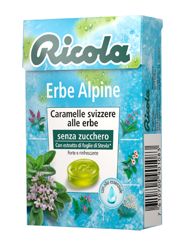 RICOLA ERBE ALPINE SENZA ZUCCHERO 50 G - Doctor Vinz