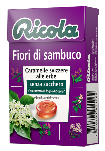 RICOLA FIORI DI SAMBUCO SENZA ZUCCHERO 50 G - Doctor Vinz