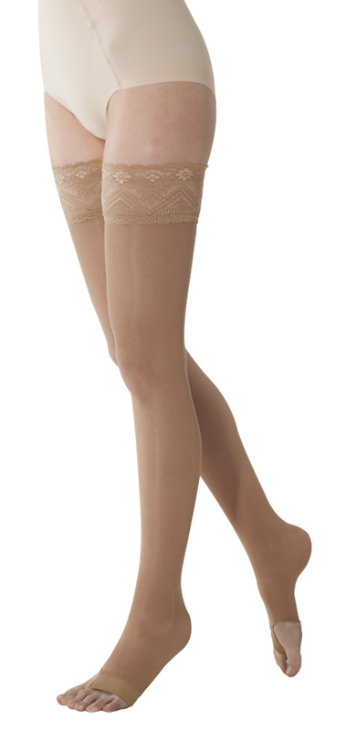 CALZA AUTOREGGENTE MARILYN 140 DENARI PUNTA APERTA PREVENTIVA CAMEL 2-M - Doctor Vinz