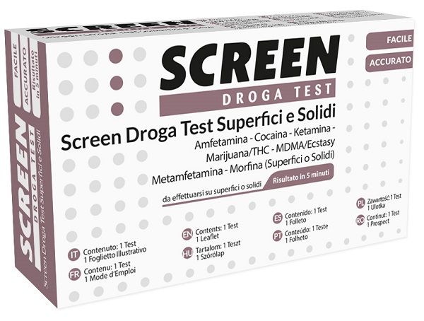 DROGA TEST RILEVA 7 DROGHE SU SUPERFICI O POLVERI SCREEN DROGA TEST SUPERFICI E POLVERI - Doctor Vinz
