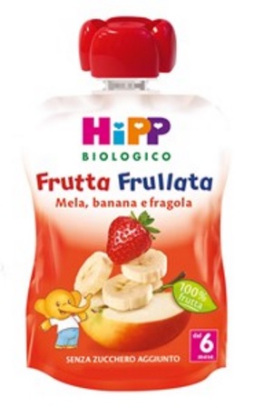 HIPP BIO FRUTTA FRULLATA MELA BANANA FRAGOLA 90 G - Doctor Vinz