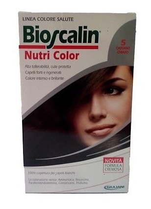 BIOSCALIN NUTRI COLOR 5 CASTANO CHIARO SINCROB 124 ML - Doctor Vinz
