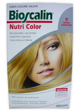 BIOSCALIN NUTRI COLOR 9 BIONDO CHIARISSIMO SINCROB 124 ML - Doctor Vinz