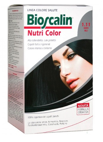BIOSCALIN NUTRI COLOR 1,11 NERO BLU SINCROB 124 ML - Doctor Vinz