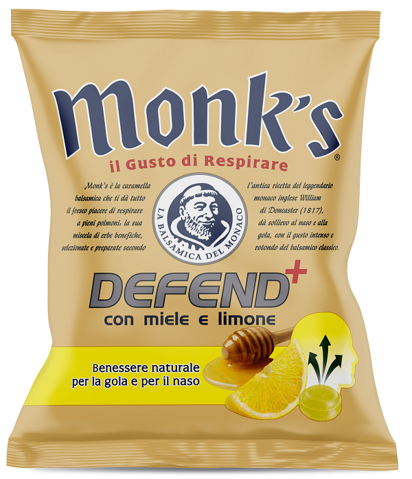 MONKS CARAMELLE DEFEND MIELE LIMONE 46 G - Doctor Vinz