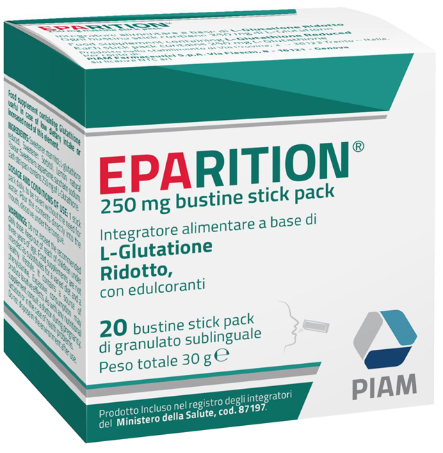 EPARITION 20 BUSTINE STICK PACK DA 250 MG DI GRANULATO SUBLINGUALE - Doctor Vinz