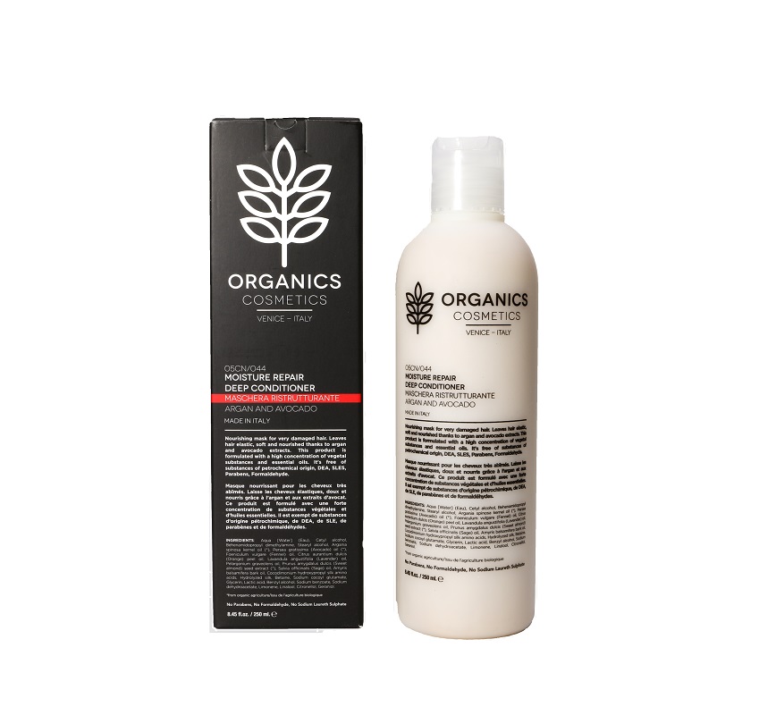 ORGANICS COSMETICS MOISTURE REPAIR DEEP CONDITIONER ARGAN AND AVOCADO 250 ML - Doctor Vinz