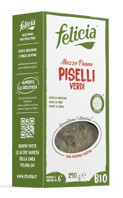 FELICIA BIO MEZZE PENNE PISELLI VERDI 250 G - Doctor Vinz