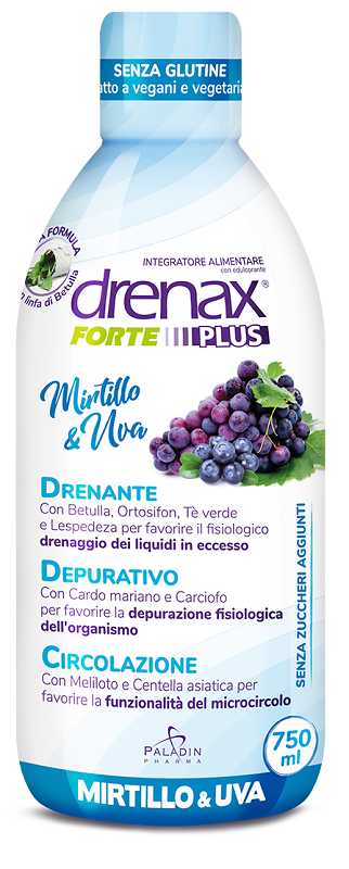 DRENAX FORTE PLUS ORIGINALE CON MIRTILLO E UVA 750 ML - Doctor Vinz