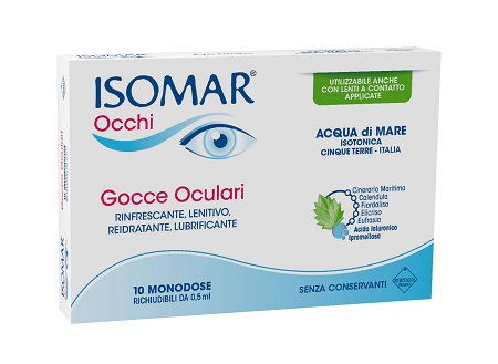 ISOMAR OCCHI GOCCE OCULARI ALL'ACIDO IALURONICO 0,20% 10 FLACONCINI - Doctor Vinz