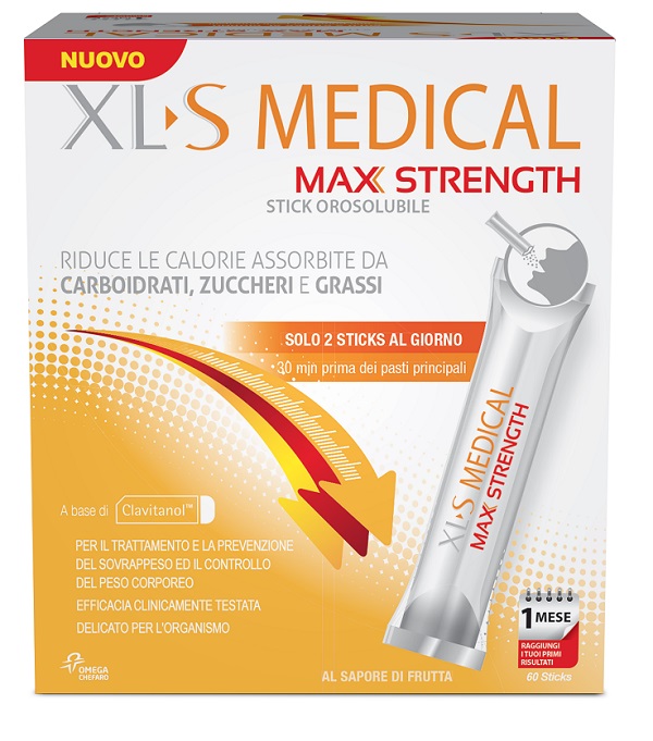 XLS MEDICAL MAX STRENGTH 60 STICK OROSOLUBILI - Doctor Vinz