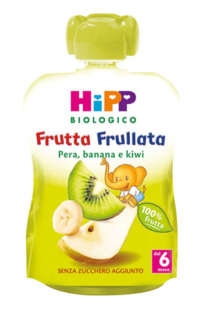 HIPP BIO FRUTTA FRULLATA PERA BANANA KIWI 90 G - Doctor Vinz