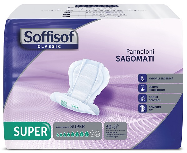 PANNOLONE SOFFISOF CLASSIC SAGOMATO SUPER 30 PEZZI - Doctor Vinz