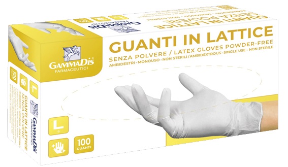 GUANTI LATTICE CON POLVERE MEDIUM 100 PEZZI - Doctor Vinz