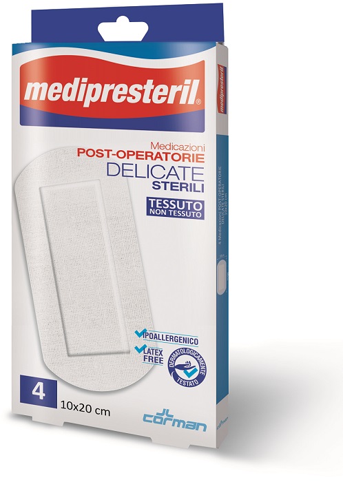 MEDIPRESTERIL MEDICAZIONI POST OPERATORIE DELICATE 10 X 20 4 PEZZI - Doctor Vinz