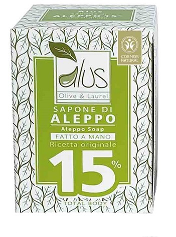 ALUS OLICE & LAUREL SAPONE DI ALEPPO FATTO A MANO 15% 200 G - Doctor Vinz