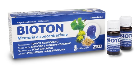 BIOTON ELEUTEROCOCCO MEMORIA CONCENTRAZIONE 14 FLACONCINI - Doctor Vinz