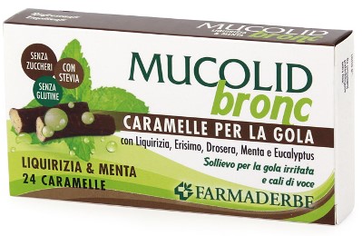 MUCOLID BRONC MENTA LIQUIRIZIA CARAMELLE 70 G - Doctor Vinz