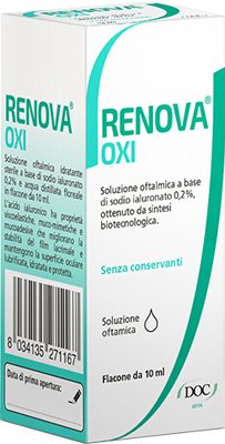 RENOVA OXI COLLIRIO SOLUZIONE OFTALMICA A BASE DI ACIDO IALURONICO 0,2% FLACONE DA 10 ML - Doctor Vinz