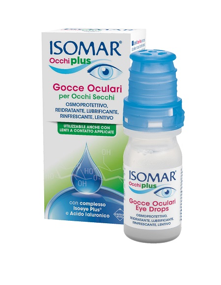 ISOMAR OCCHI PLUS GOCCE OCULARI PER OCCHI SECCHI ALL'ACIDO IALURONICO 0,25% 10 ML - Doctor Vinz