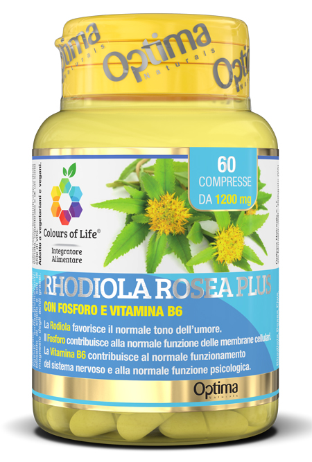 COLOURS OF LIFE RHODIOLA ROSEA PLUS 60 COMPRESSE 1200 MG - Doctor Vinz