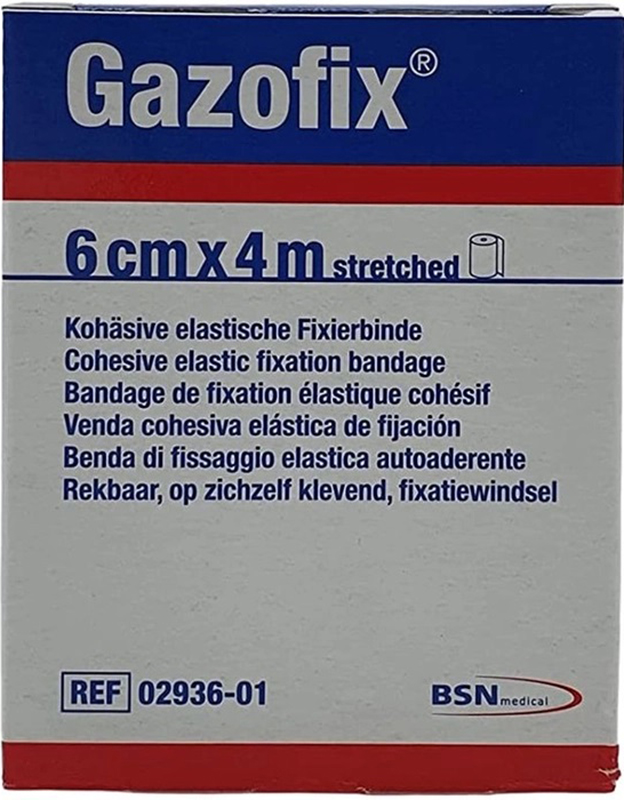 BENDA ELASTICA AUTOADESIVA GAZOFIX 6X400 CM - Doctor Vinz