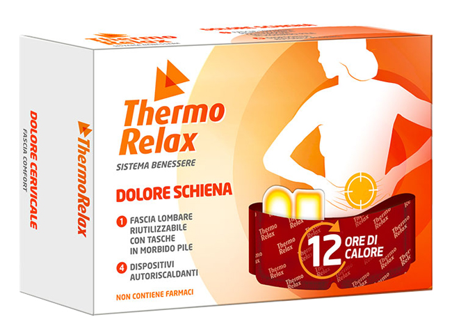 THERMORELAX FASCIA LOMBARE DOLORE SCHIENA+4 DISPOSITIVI AUTORISCALDANTI - Doctor Vinz