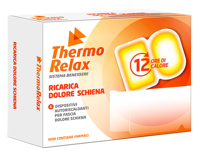 THERMORELAX RICARICA PER FASCIA DOLORE LOMBARE 6 DISPOSITIVI AUTORISCALDANTI - Doctor Vinz
