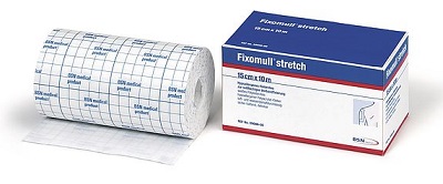FASCIA AUTOADESIVA IPOALLERGENICA FIXOMULL STRETCH PER FISSAGGIO CATETERI M 5 X 5 CM - Doctor Vinz