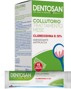 DENTOSAN COLLUTORIO MONODOSE TRATTAMENTO MENSILE 0,12% 15 BUSTINE DA 10 ML - Doctor Vinz