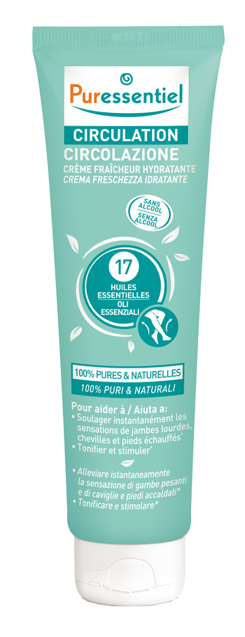 PURESSENTIEL CREMA CIRCOLAZIONE FRESCHEZZA IDRATANTE GAMBE EI STANCHI 100 ML - Doctor Vinz