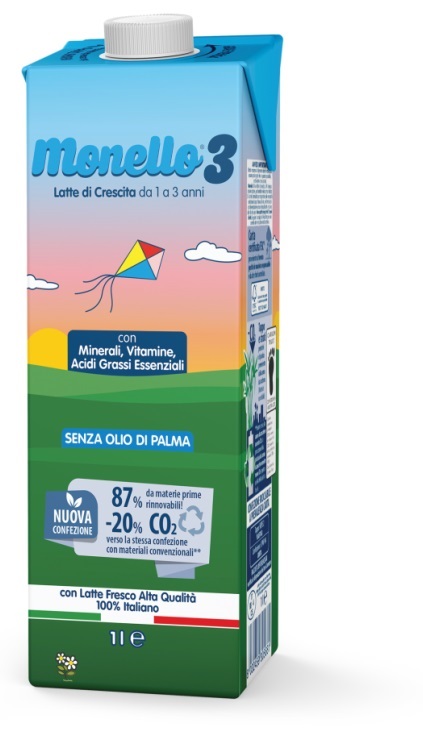 MONELLO 3 FORMULA PER LA CRESCITA A BASE DI LATTE PER BAMBINI DA 1 A 3 ANNI LIQUIDO 1 LITRO - Doctor Vinz