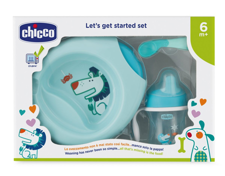 CHICCO SET PAPPA 6 MESI+ AZZURRO - Doctor Vinz