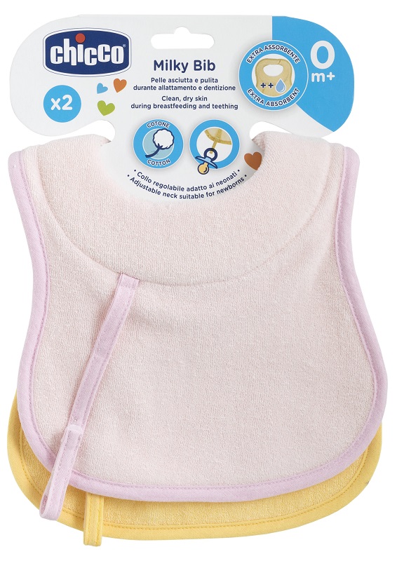 CHICCO BAVAGLINE 0M+ 2PZ ROSA - Doctor Vinz