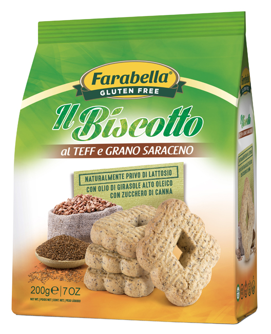 FARABELLA IL BISCOTTO AL TEFF E GRANO SARACENO 200 G - Doctor Vinz
