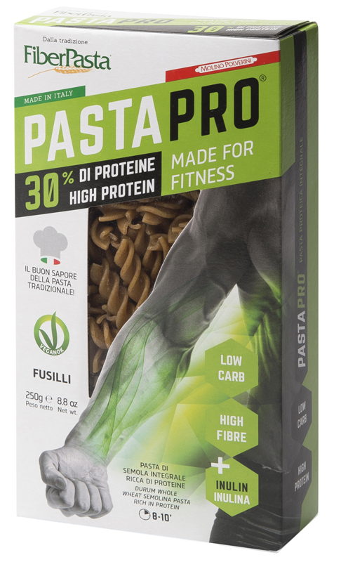 PASTAPRO FUSILLI INTEGRALI 30% PROTEINE 250 G - Doctor Vinz