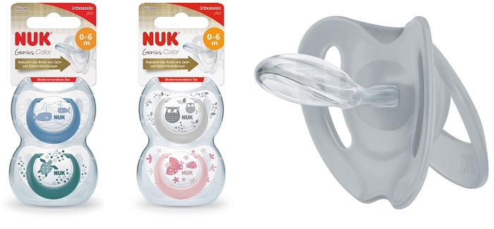 NUK SUCCHIETTO GENIUS COLOR SILICONE 0-6 MESI 2 PEZZI - Doctor Vinz