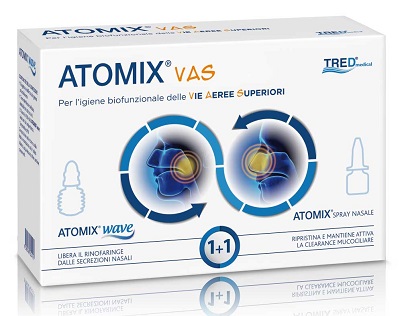 ATOMIX VAS KIT PER IGIENE FUNZIONALE DELLE VIE AEREE SUPERIORI ATOMIC WAVE + SPRAY - Doctor Vinz