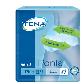 PANNOLONE PULL-UP TENA PANTS PLUS TAGLIA LARGE 8 PEZZI - Doctor Vinz