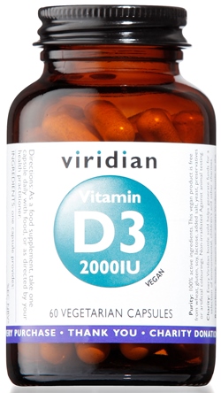 VIRIDIAN VITAMIN D3 2000IU 60CPS - Doctor Vinz