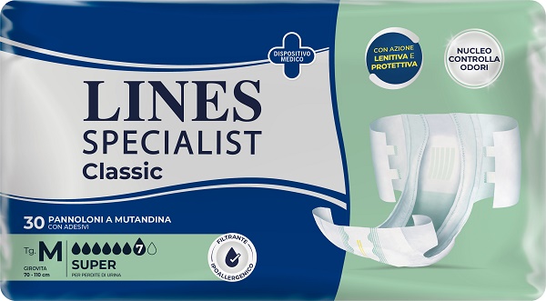 PANNOLONE A MUTANDA LINES SPECIALIST CLASSIC SUPER MM 30 PEZZI - Doctor Vinz