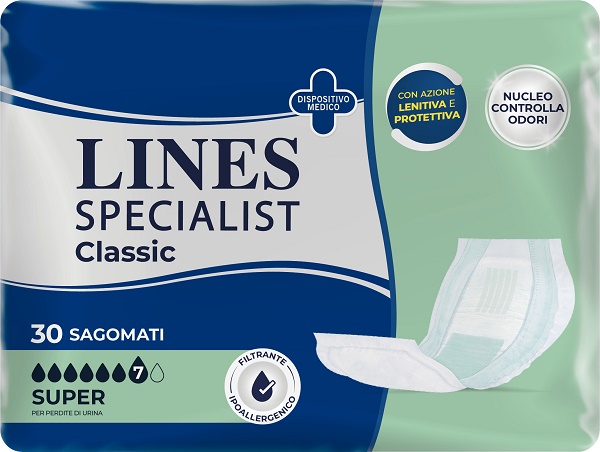 PANNOLONE LINES SPECIALIST CLASSIC SAGOMATO SUPER 30 PEZZI - Doctor Vinz