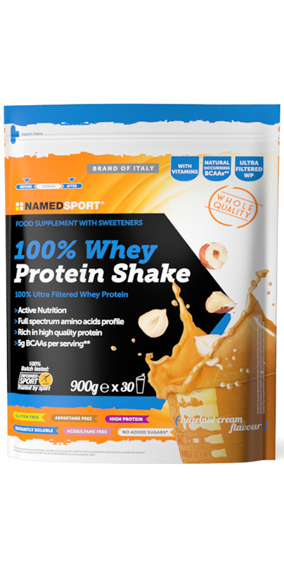 100% WHEY PROTEIN SHAKE HAZELNUT CREAM 900 G - Doctor Vinz