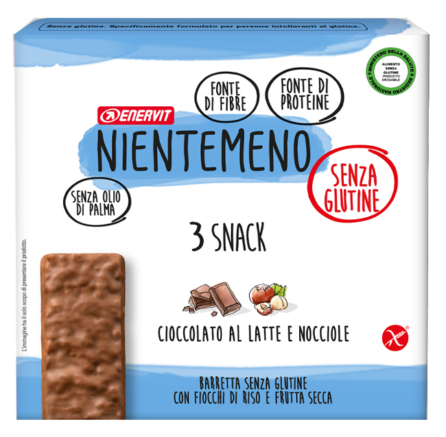 NIENTEMENO BAR CIOCCOLATO AL LATTE NOCCIOLE 3 X 33 G - Doctor Vinz