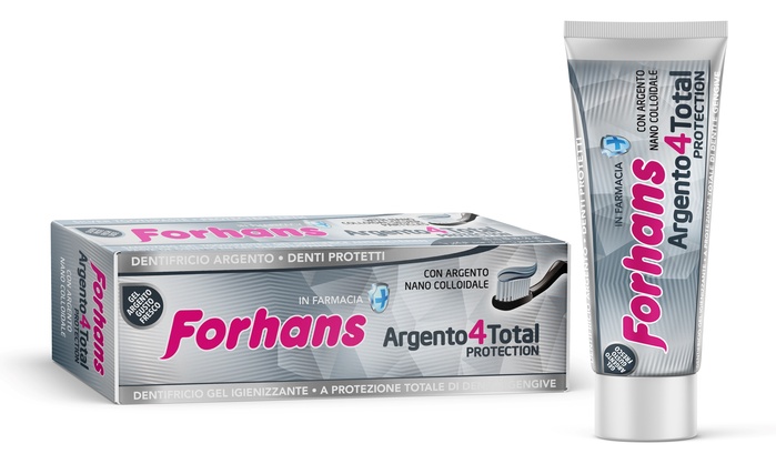 DENTIFRICIO SILVER 4 WHITE FORHANS 75 ML - Doctor Vinz