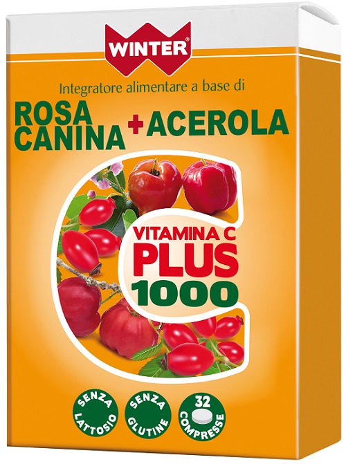 WINTER VITAMINA C PLUS 1000 ROSA CANINA + ACEROLA 32 COMPRESSE - Doctor Vinz